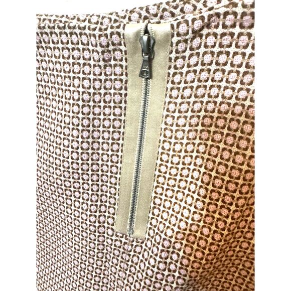 ANN TAYLOR Women's Skirt sz10 Mini Pink Ivory Wool Blend Lined Side Zip … - Picture 7 of 12